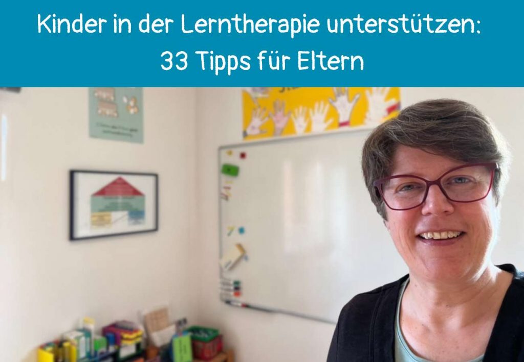 Sabine Landua in ihrer Lerntherapiepraxis, Text: Kinder in der Lerntherapie unterstützen: 33 Tipps für Eltern