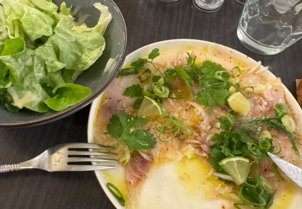 Ceviche mit Salat