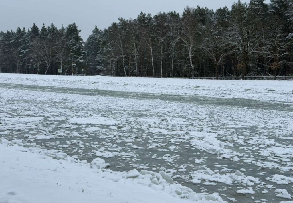 Eisschollen auf dem Elbe-Seitenkanal