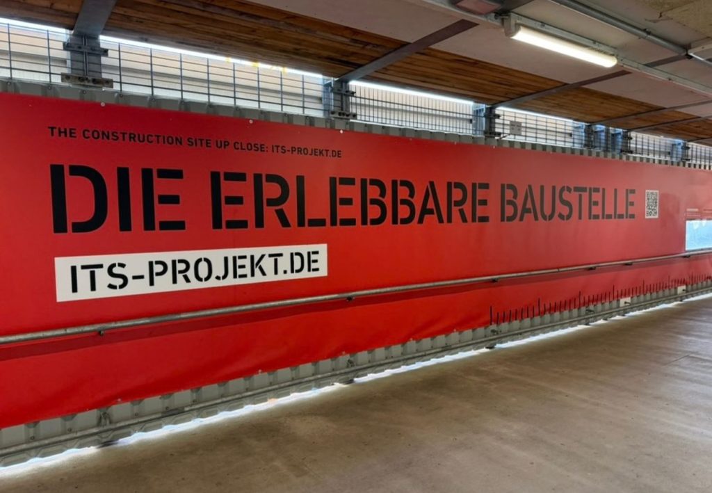 Plakat: Die erlebbare Baustelle Stuttgart 21